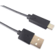Cable prolongador conexión de carga y tranferencia de datos USB macho a micro USB macho tipo C 2.0 GSC
